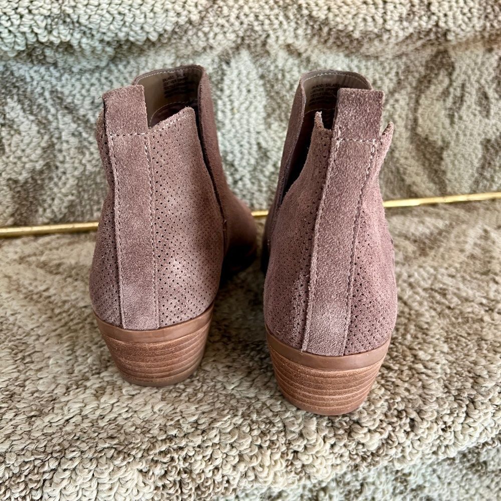 Steve Madden Salado Women's Ankle Boots Booties Size 8.5 Taupe Brown Tan Suede - Picture 3 of 5